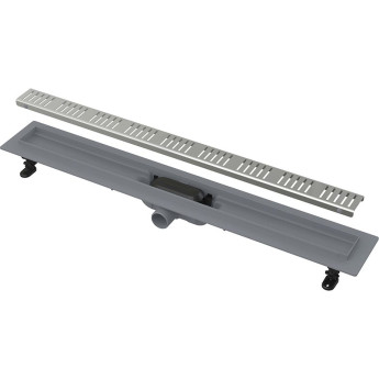 Водоотводящий желоб ALCAPLAST SIMPLE APZ10-850M с порогами для перфорированной решетки