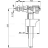 Впускной механизм ALCAPLAST A15-1/2 с боковой подводкой (для керамических бачков) 1/2